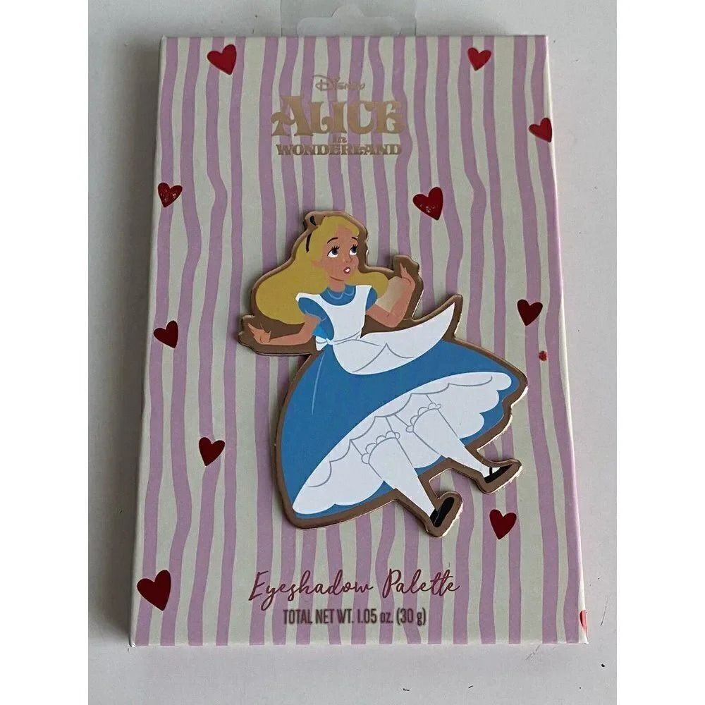 Set Of 12 Shades DISNEY ALICE In WONDERLAND EYESHADOW PALETTE W/ Mirror NEW